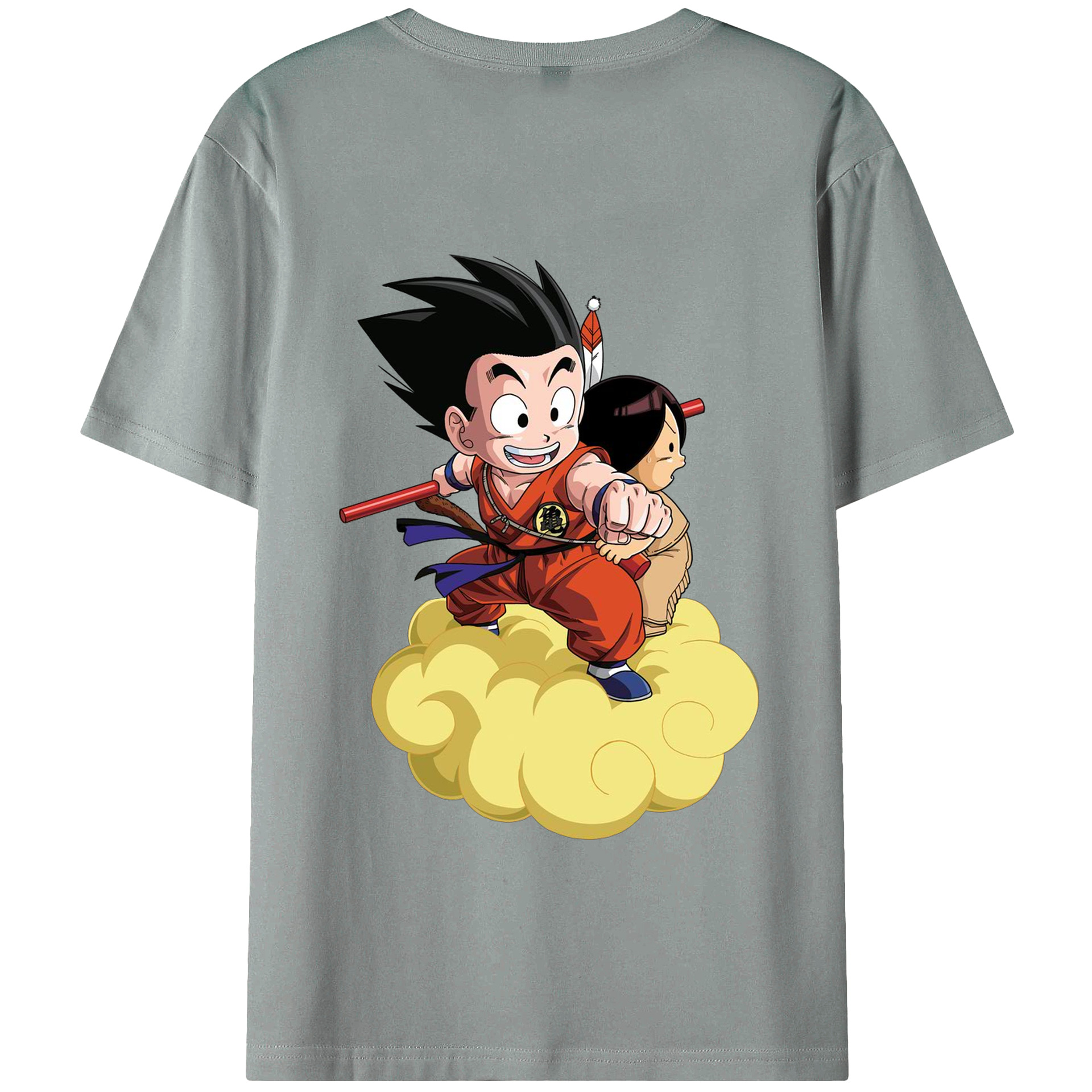 （画像用） ドラゴンボール 孫悟空（そん ごくう）Son Goku カカロット DRAGON BALL Kakarotto 綿100％ メンズ半袖Tシャツ（バックプリント） 通気性